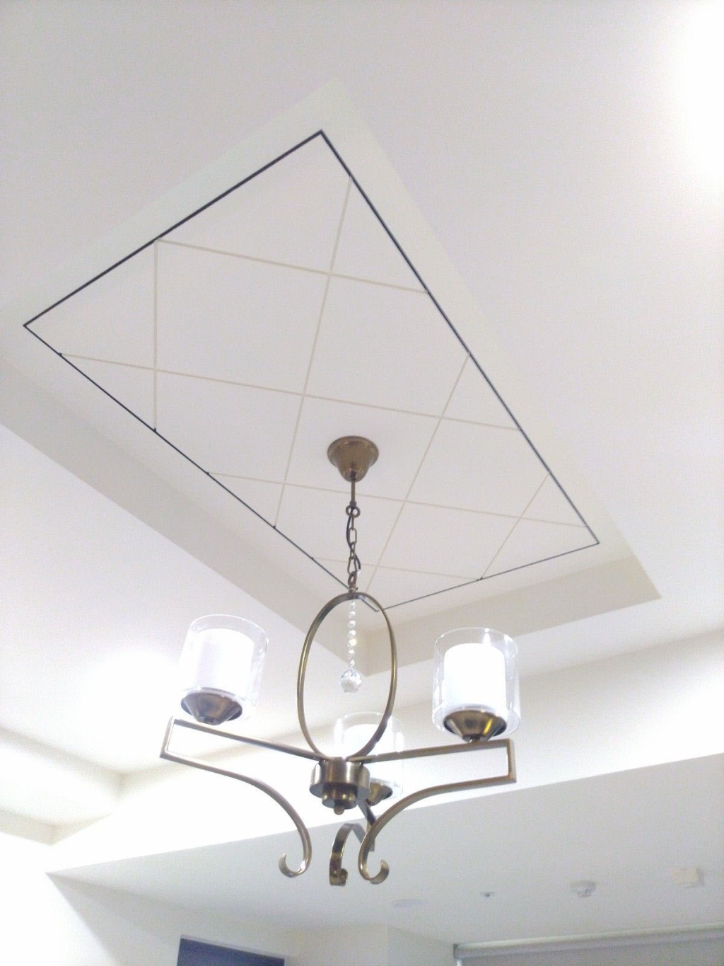 现代简约客厅天花板吊顶装修效果图 – 设计本装修效果图