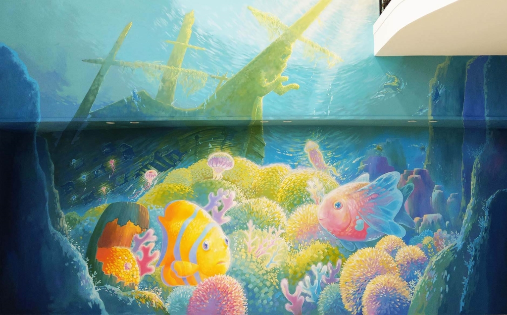 曚曚藝術_基隆室內彩繪藝術水世界